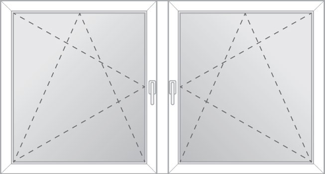 Dvojkrídlové stĺpikové OS + OS okno